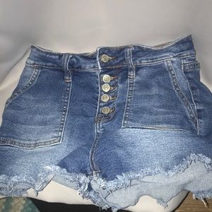 YML Dream authentic denim blue Jean shorts